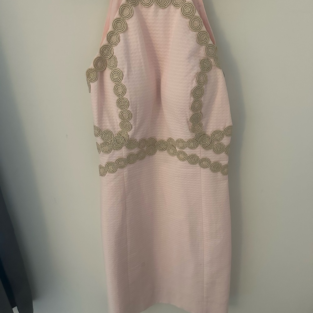 Lilly Pulitzer Pink and Gold Dress